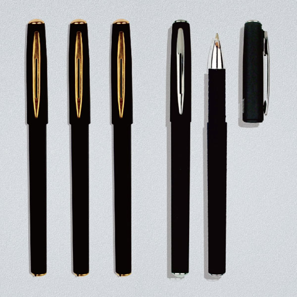 商务金夹中性笔文具办公水笔黑色笔芯0.5磨砂签字笔广告笔收米比分直播