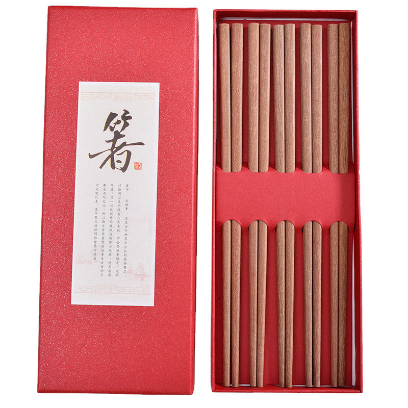 河南定制天然木筷原木筷子礼盒包装 创意纪念礼品 中国风送老外 现货可批发