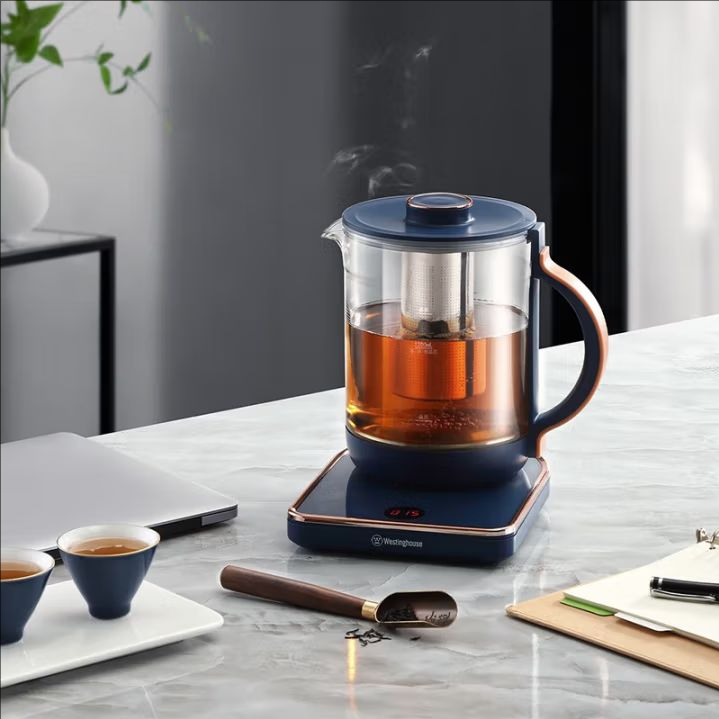 西屋养生壶 玻璃家用多功能煮茶器1.6L 花茶壶炖煮 烧水壶WEK-C170 蓝